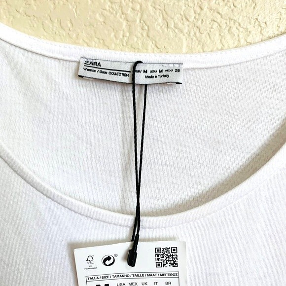 ZARA Blue dress sleeveless around neck relax summer dress size M - Picture 4 of 5